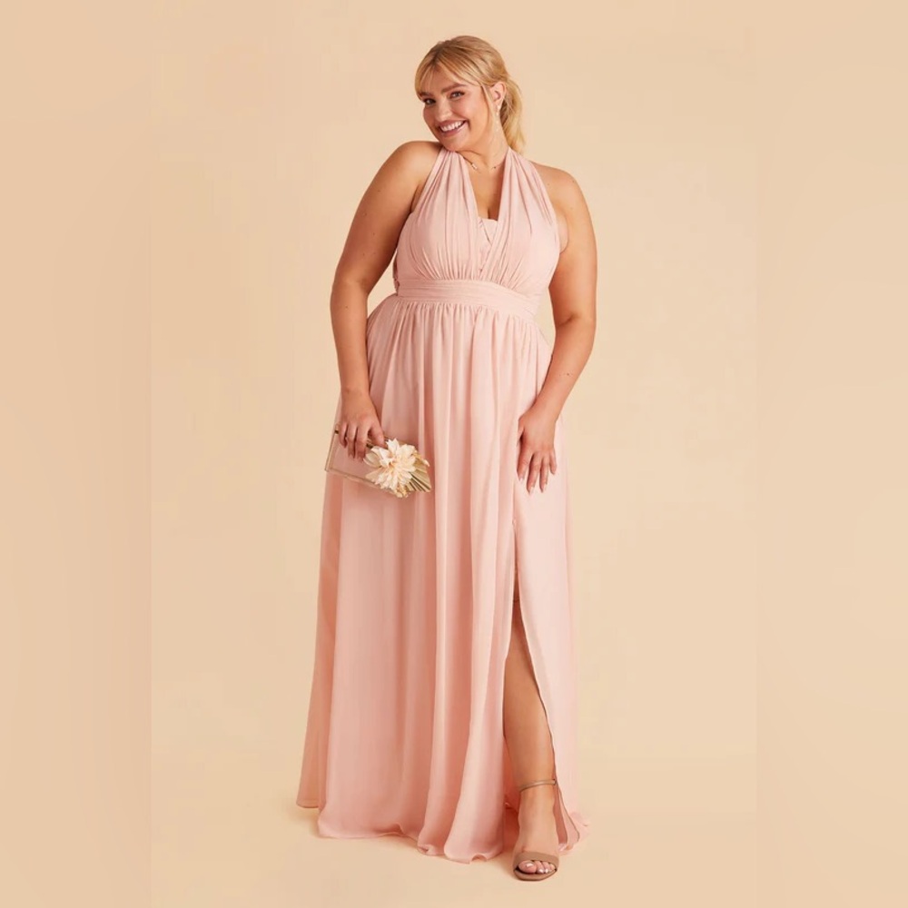 Birdy Grey Blush Pink Grace Convertible Dress (with Slit)